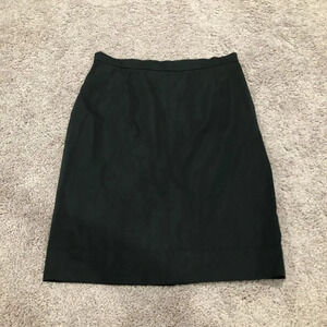 Lculson Italy Black Silk Blend Pencil Skirt EU Size 42